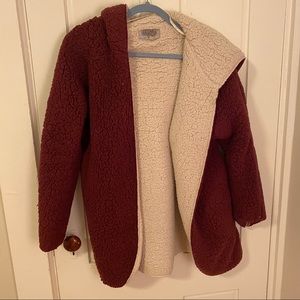 Carmella Reversible Hooded Teddy Jacket